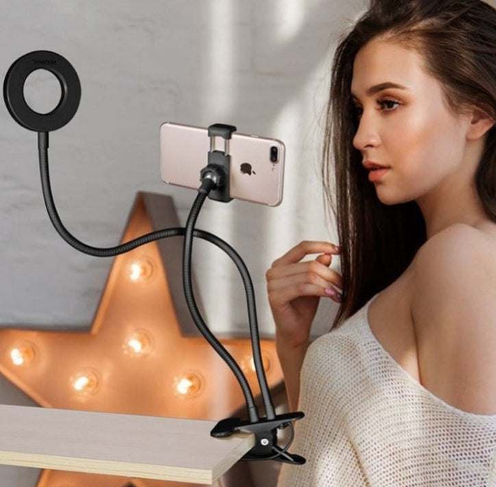 LED Selfie Ring Light for Live Adjustable Makeup Light-8cm Stand Nexora Store
