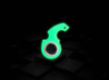 glow in the dark green plastic ring fidget spinner speelgoed keychain toy