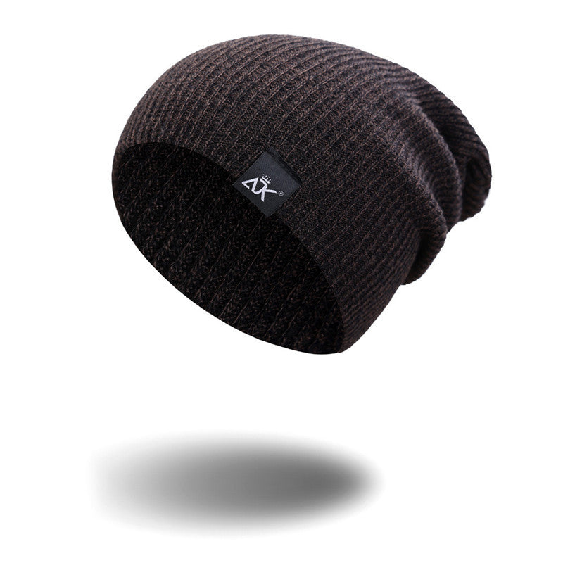 Unisex modieuze gebreide muts, winter wollen elastische muts voor buiten fietsen, kamperen, reizen winter muts acryl gebreide mutsen voor mannen vrouwen Ritchy's Shop