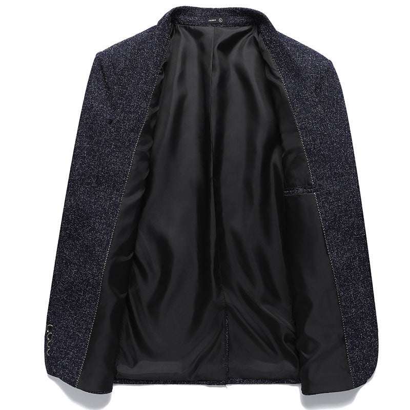 Koreaanse stijl Slim-fit enkelrijige eenknoopsjas voor kleine bedrijven Ritchy's Shop