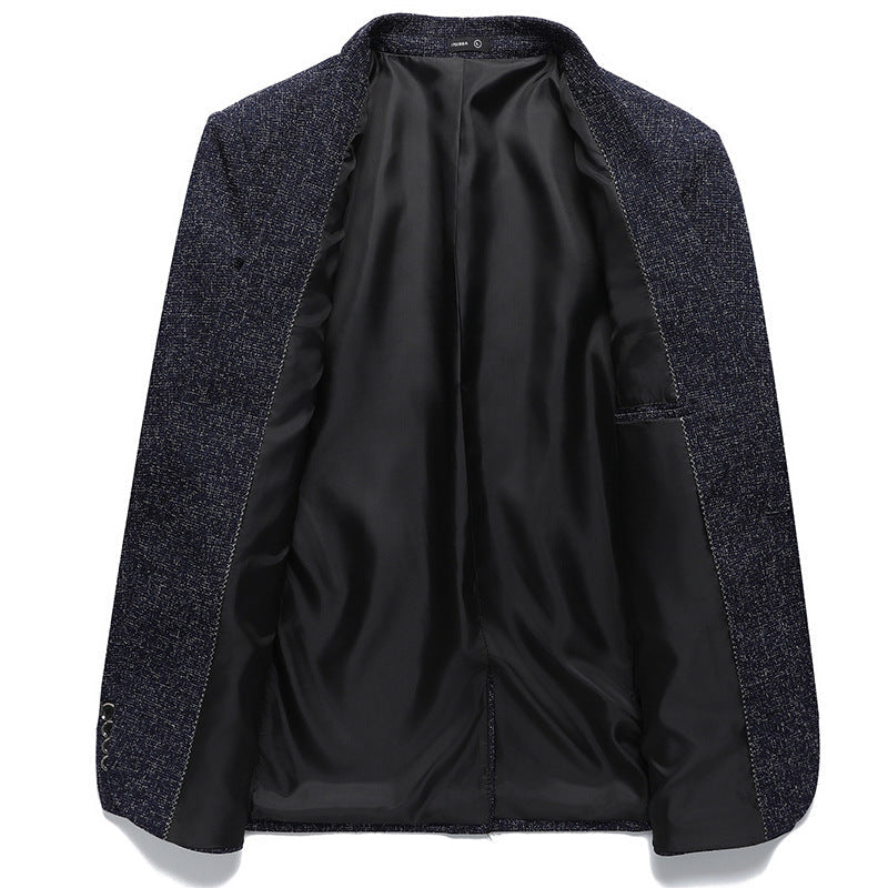 Koreaanse stijl Slim-fit enkelrijige eenknoopsjas voor kleine bedrijven Ritchy's Shop