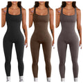 Dames tanktop met jarretels in zwart, bruin en grijs aansluitend spandex model zonder mouwen