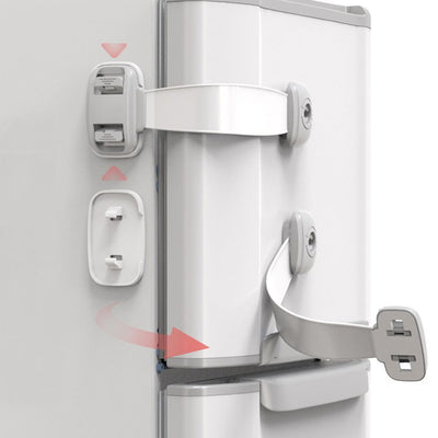 Veiligheidsslot voor baby's, anti-clip handdeur, kastsloten voor koelkast, ladekast, veilig slot voor kinderen, geen gereedschap of boren, kindveilige kastbeveiliging, ladedeursloten voor kastdeuren Ritchy's Shop