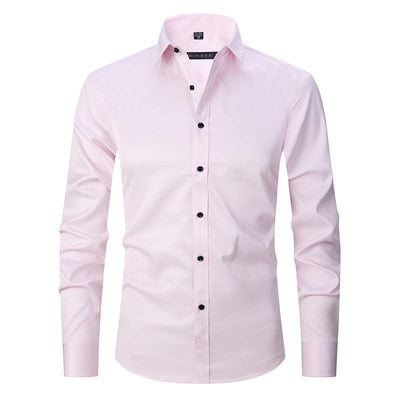 Men's Stretch Shirt Long Sleeve Non-ironing Slim Fit Nexora Store