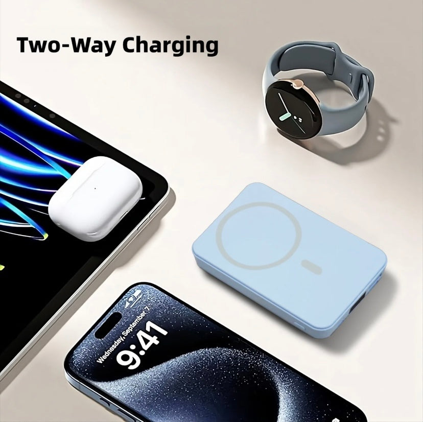 Powerbank Magnetische Draagbare Draadloze Snellader 10000mAh Type-C Kabel LED-scherm 22,5W PD Snellaadverlichting Mag-Safe Batterijpakket Voor iPhone 15 14 13 12 Mini Pro Pro Max Apparaten Digitaal Nexora Store