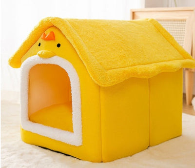 Opvouwbaar hondenhuis, kattenbed, wintervilla, slaapkennel, verwijderbaar nest, warme, afgesloten grot, bank, huisdierbenodigdheden Nexora Store