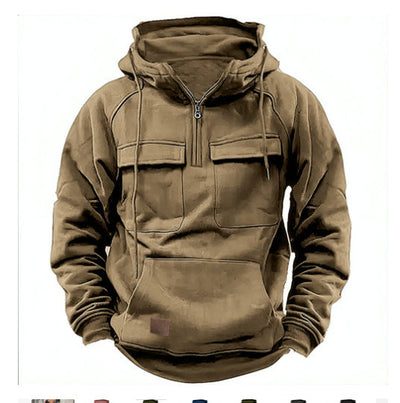 Men's Zip-up Hoodies Sweatshirt With Drawstring And Pocket Design Fashion Casual Sports Sweatshirt Nexora Store