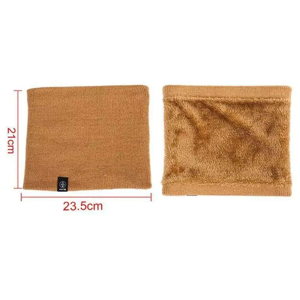 Mode zachte gebreide nekwarmer sportsjaal dames heren gezichtsbedekking winter schaatsen hardlopen warme sjaals dikke koudebestendige kraag Ritchy's Shop