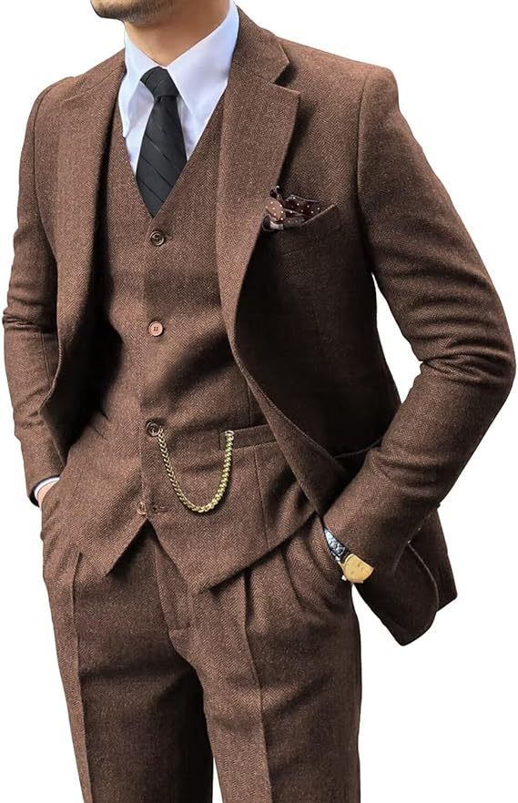 Herringbone Herenpak Slim Fit Nexora Store
