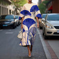 Vrouwelijke creatieve casual print elegante jurk Nexora Store
