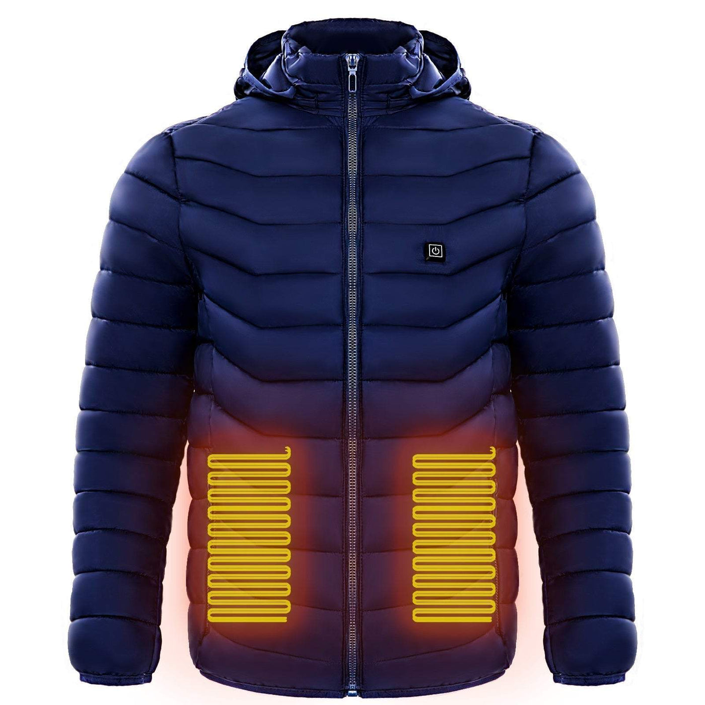 Heren Verwarmde Pufferjas Elektrische Verwarmde Jas Geïsoleerde Capuchon Windjack 9 Warmtezones Mijn winkel