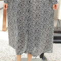 V-hals jurk met bloemenprint en lange mouwen Nexora Store