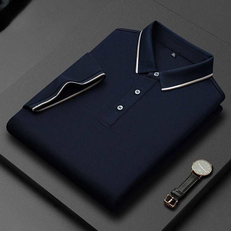 Licht zakelijk zijden heren T-shirt met korte mouwen Nexora Store