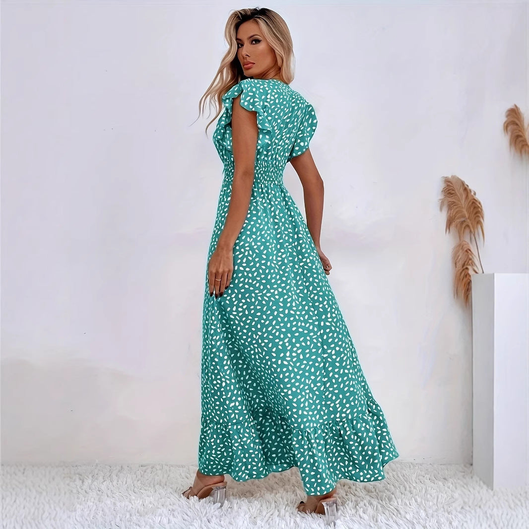 Bohemian Fashion Veelzijdige Bedrukte Jumpsuit Nexora Store