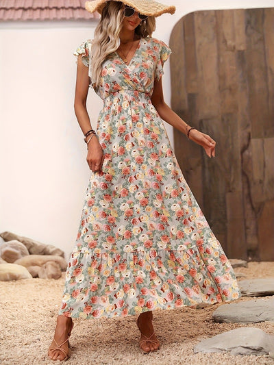 Bohemian Fashion Veelzijdige Bedrukte Jumpsuit Nexora Store