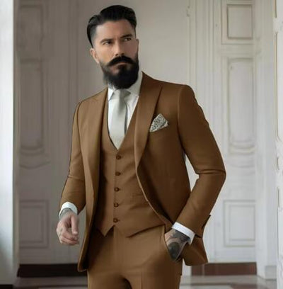 Heren Slim Fit Effen Kleur Business Pakset Nexora Store
