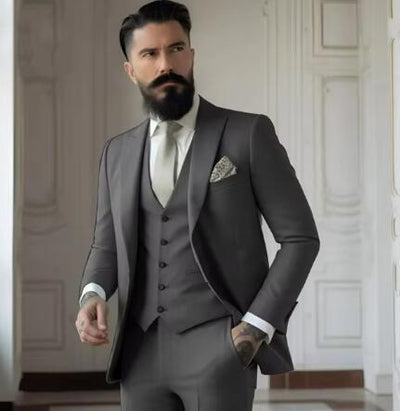 Heren Slim Fit Effen Kleur Business Pakset Nexora Store