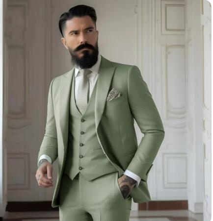 Heren Slim Fit Effen Kleur Business Pakset Nexora Store