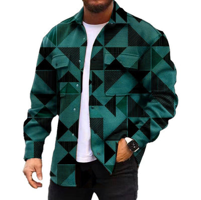 3D Digitaal Printen Jas Herfst Mode Casual Heren Jassen Overhemd Nexora Store