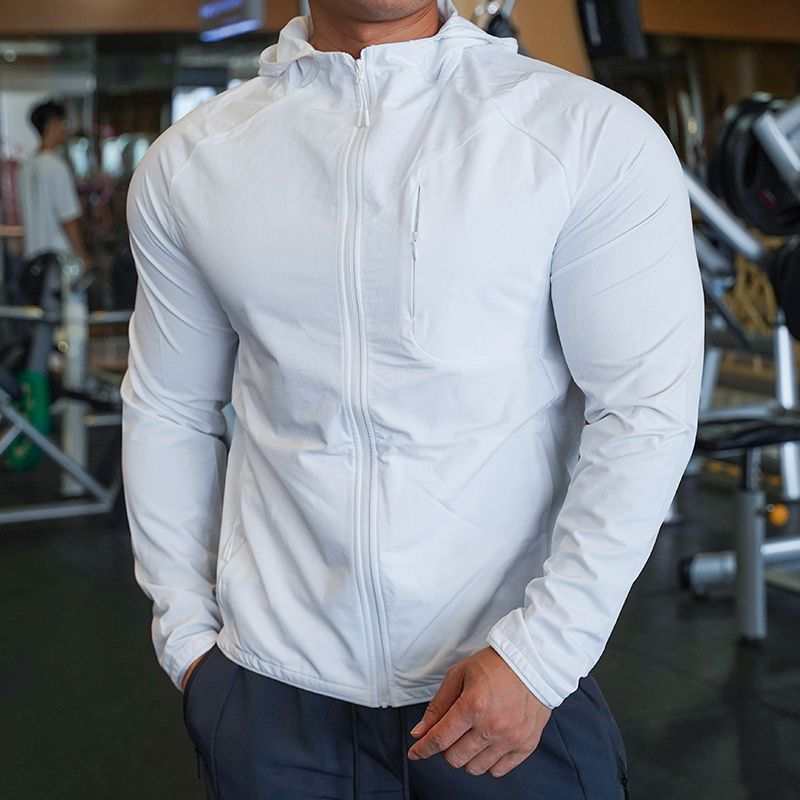 Fitness Training Slim Fit Hardlopen met Capuchon Outdoor Sportjack Heren Ritchy's Shop