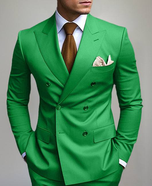 Nieuw bedrukt herenpakjasje met posterieure mediane split Nexora Store