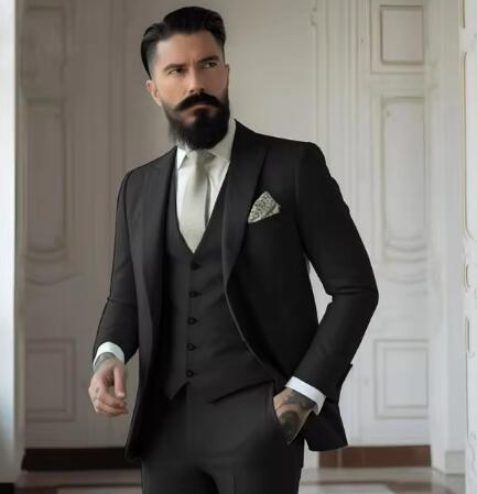 Heren Slim Fit Effen Kleur Business Pakset Nexora Store