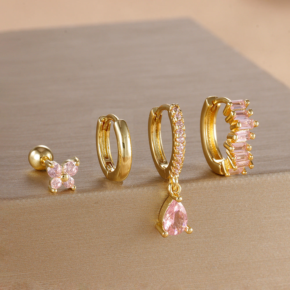 Diamond Butterfly Ear Ring Ear Clip Ear Studs Earring Set Nexora Store