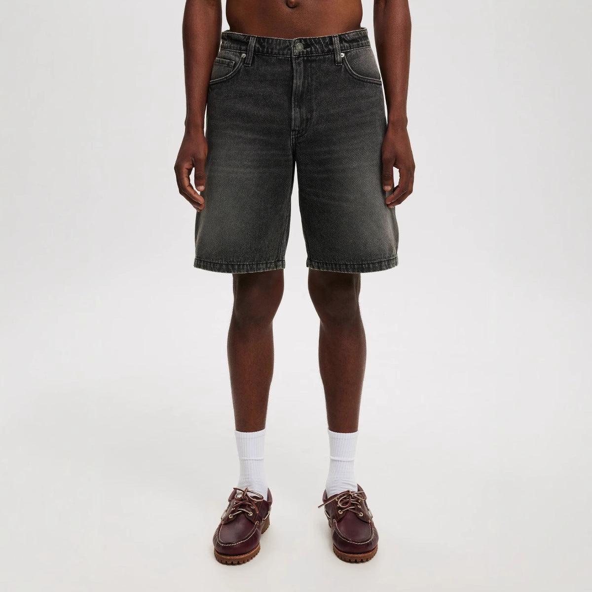 Losse, bijpassende jeans voor heren, middellange broek Nexora Store