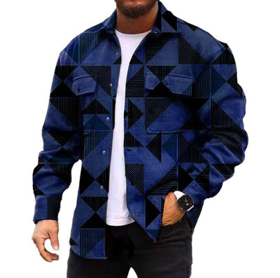 3D Digitaal Printen Jas Herfst Mode Casual Heren Jassen Overhemd Nexora Store