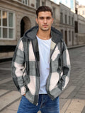 Men's Flannel Jacket Zipper Hooded Jacket Nexora Store