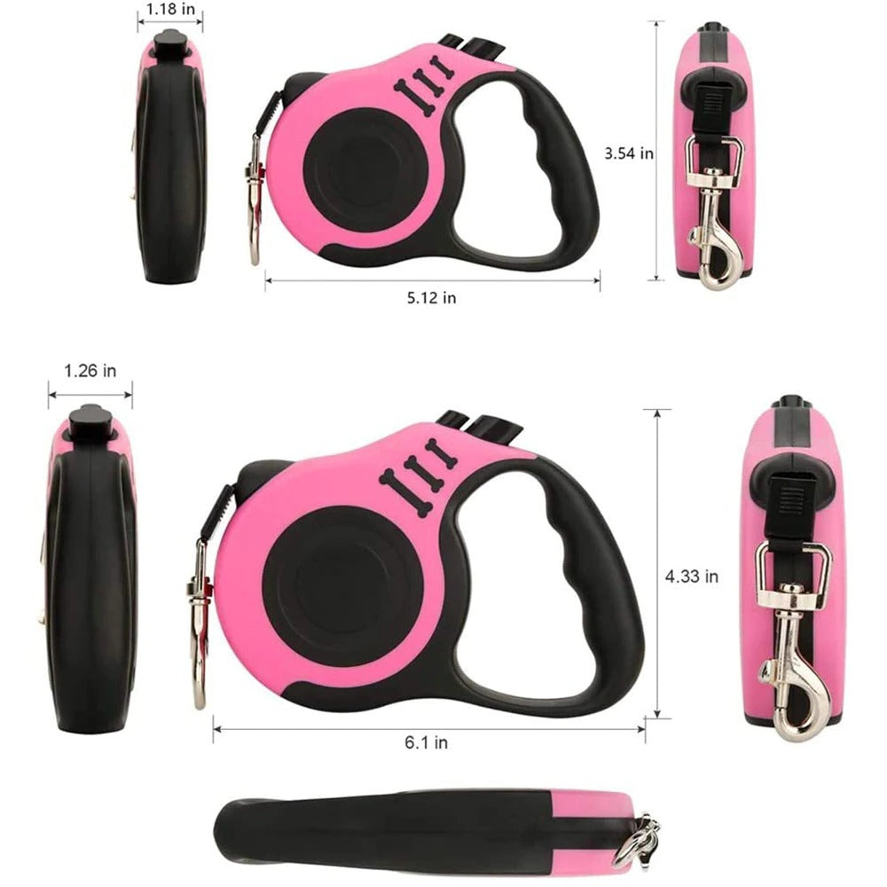 3m en 5m duurzame hondenriem, automatisch intrekbaar, nylon kattenriem, verlengstuk, puppy-uitlaatlijn, hardlooplijn, roulette voor honden, huisdierproducten Ritchy's Shop