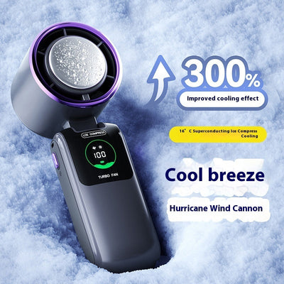 Nieuwe Ice Pack hoge snelheid draagbare elektrische ventilator snelheid instelbaar opvouwbare mini ventilator draagbare buiten hangende nek kleine ventilator Nexora Store