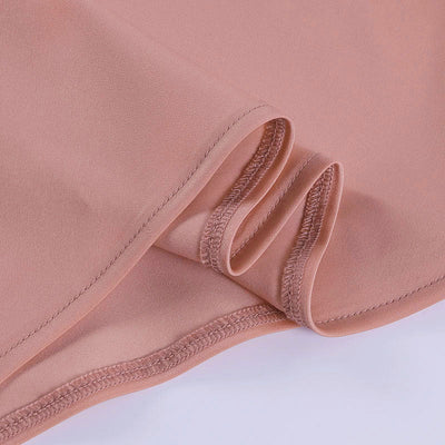 Satijnen feestjurk met V-hals, rugloze mini-mouwloze zomerfeestjurk Nexora Store