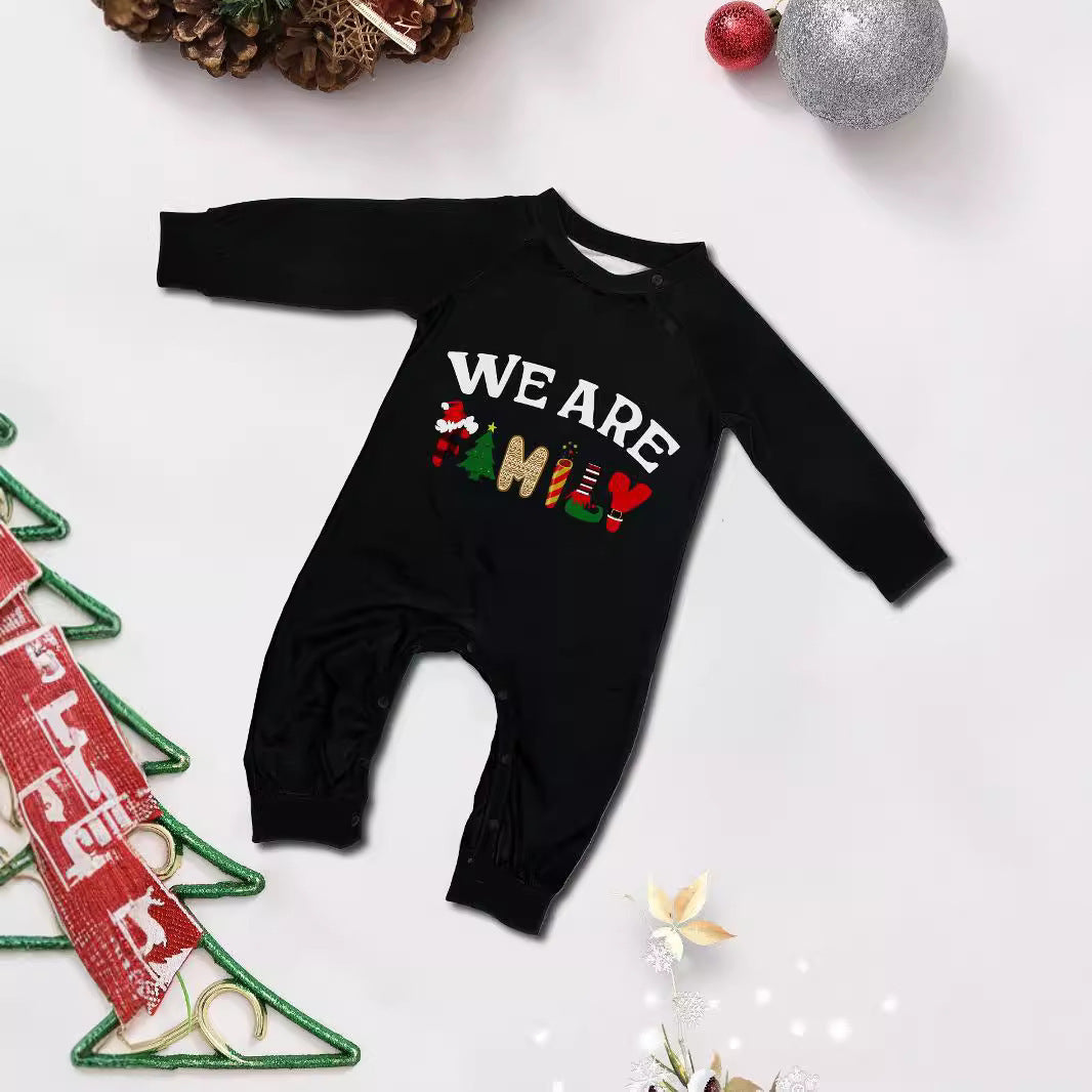 Lange mouwen broek met letterprint en ruitmotief Ritchy's Shop
