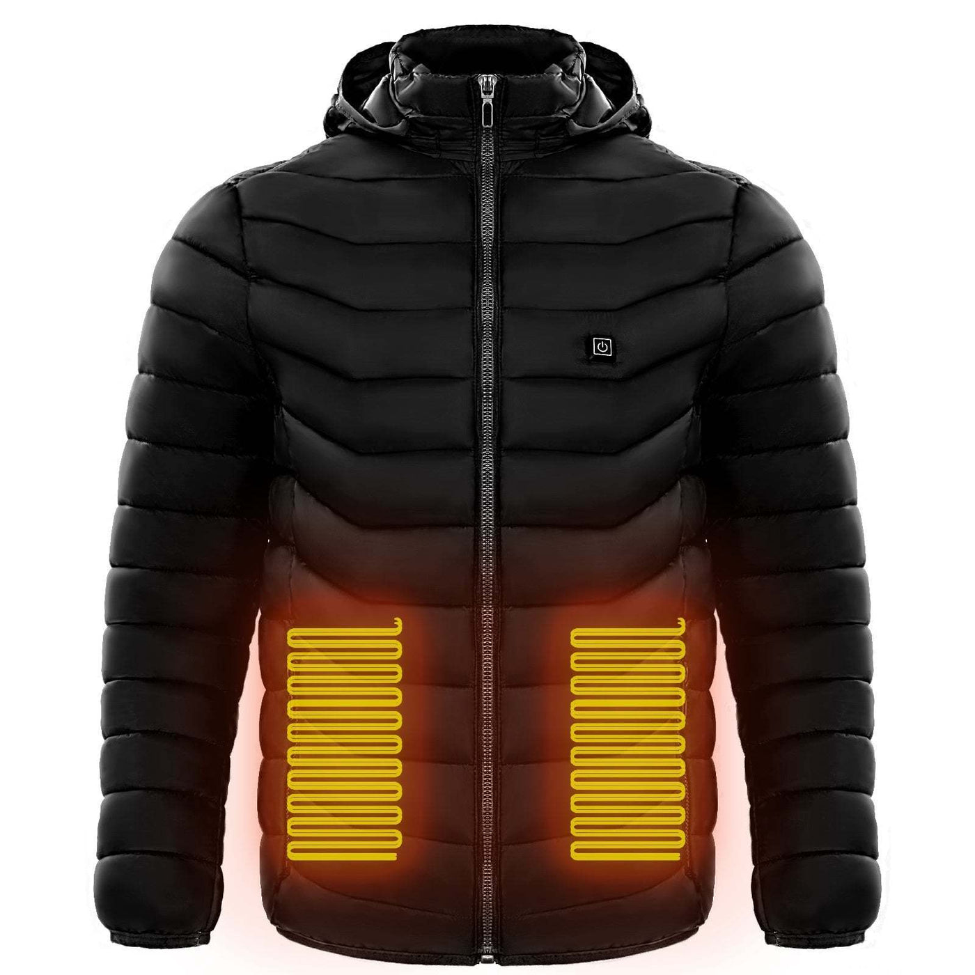 Heren Verwarmde Pufferjas Elektrische Verwarmde Jas Geïsoleerde Capuchon Windjack 9 Warmtezones Mijn winkel