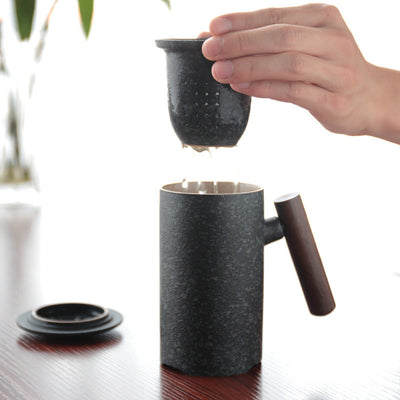 Commerciële Japanse mokken met houten handvatten Ritchy's Shop