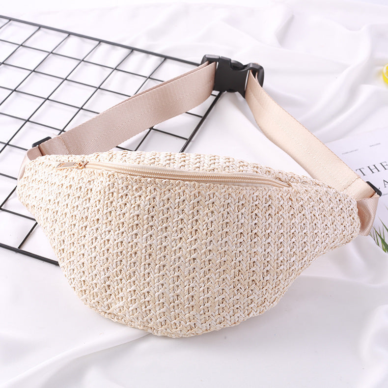 Mode Crossbody One-shoulder gebreide mini heuptas voor dames Nexora Store