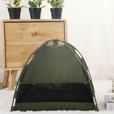 Kattententbed met verwijderbare, antislip zachte mat, draagbare tent voor katten en kleine honden, ademende, zelfkoelende mat voor honden en katten Ritchy's Shop