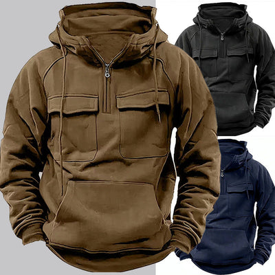 Men's Zip-up Hoodies Sweatshirt With Drawstring And Pocket Design Fashion Casual Sports Sweatshirt Nexora Store