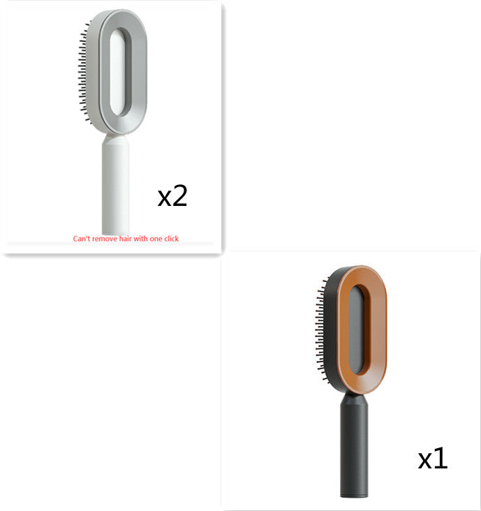 Zelfreinigende haarborstel voor vrouwen, één-toets reiniging, haaruitval, airbagmassage, hoofdhuidkam, antistatische haarborstel Nexora Store