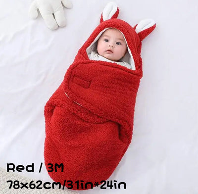 Superzachte babyslaapzak, zachte fleece, pasgeboren deken, inbakerdekens, unisex babywikkeldoek voor pasgeboren jongens en meisjes met hoofdbeschermende en hoofdondersteunende functie, draagbare inbakerslaapzak Ritchy's Shop