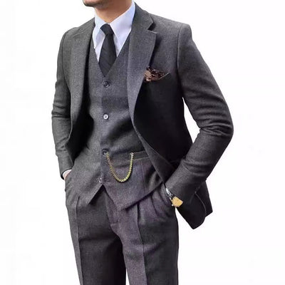 Herringbone Herenpak Slim Fit Nexora Store