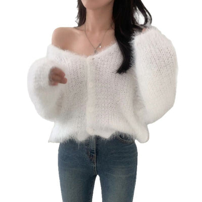 Nerts gebreide cardigan met lange mouwen voor dames Ritchy's Shop