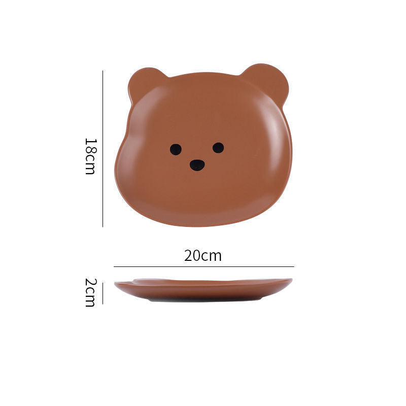 Home Cartoon schattig beervormig dinerbord Nexora Store