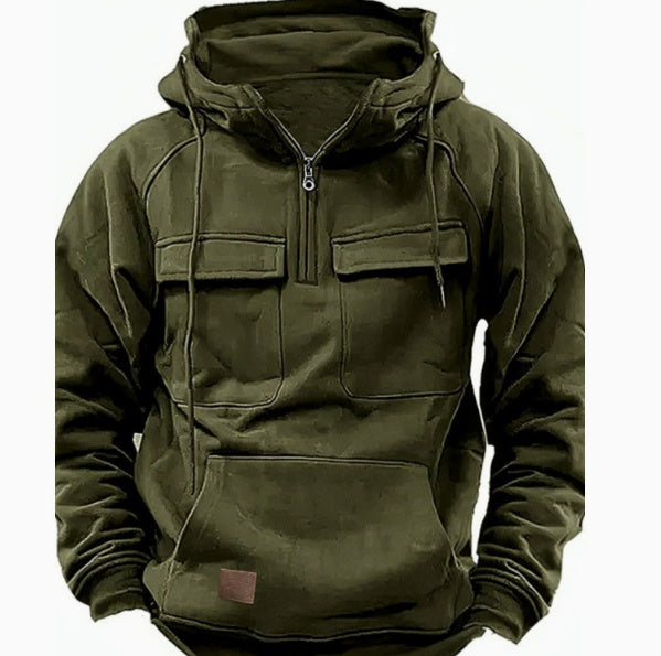 Men's Zip-up Hoodies Sweatshirt With Drawstring And Pocket Design Fashion Casual Sports Sweatshirt Nexora Store