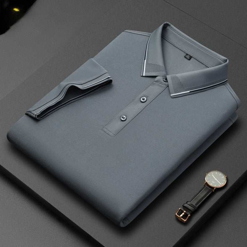 Licht zakelijk zijden heren T-shirt met korte mouwen Nexora Store