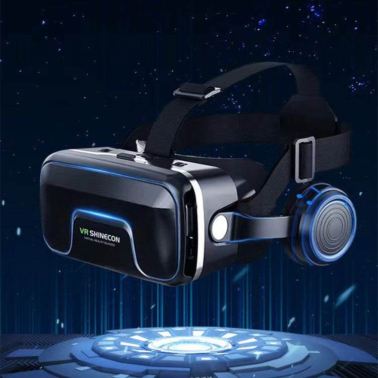 G04EA VR virtual reality game headset with adjustable straps and integrated headphones