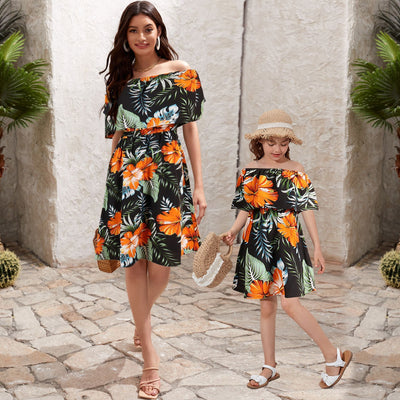 Een gezin van 4 vakantie reizen familie Hawaii ouder-kind pak Nexora Store