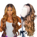 Ombre Lace Front Human Hair Wigs Remy Colorful Nexora Store