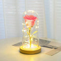 Valentines Day Gift  For Girlfriend Eternal Rose Flowers LED Light In Glass Cover Day Wedding Decoration Favors Mother Day Female Gift  Gift Nexora Store